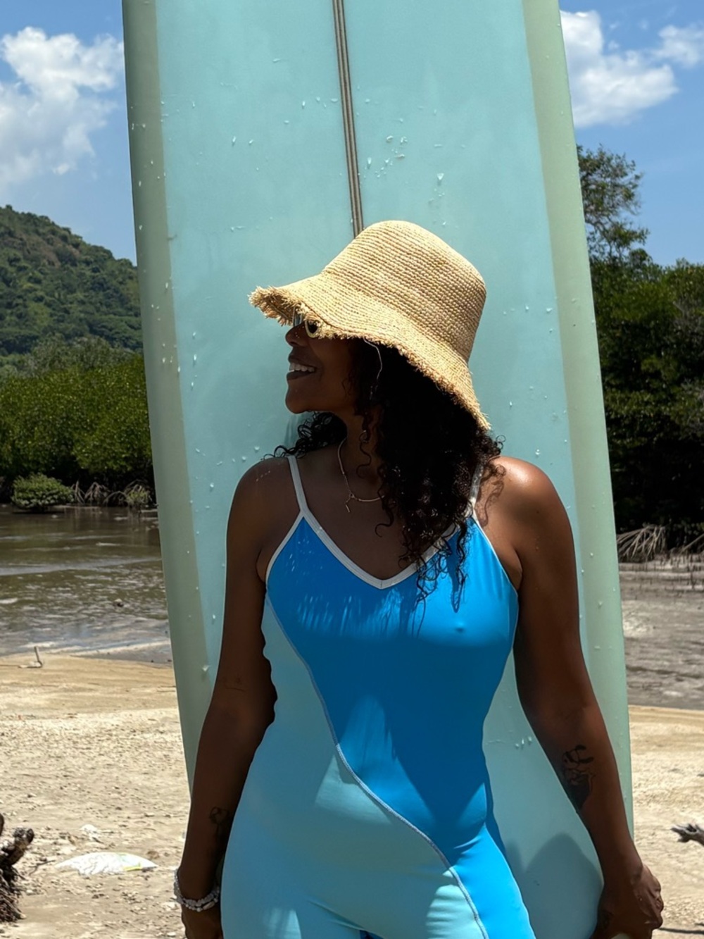 Coco Puff Raffia Bucket Hat - Picture 3 of 17